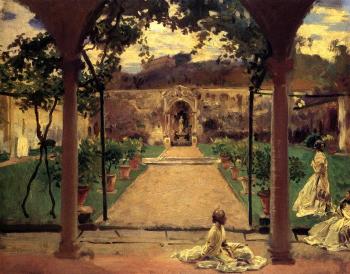 John Singer Sargent : Ladies in a Garden